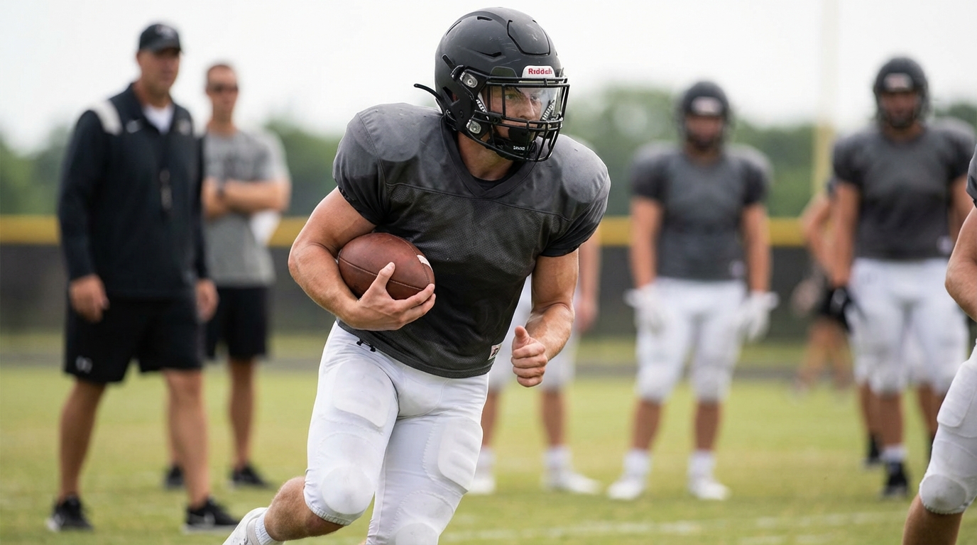 TreVeyon Henderson practicing visual