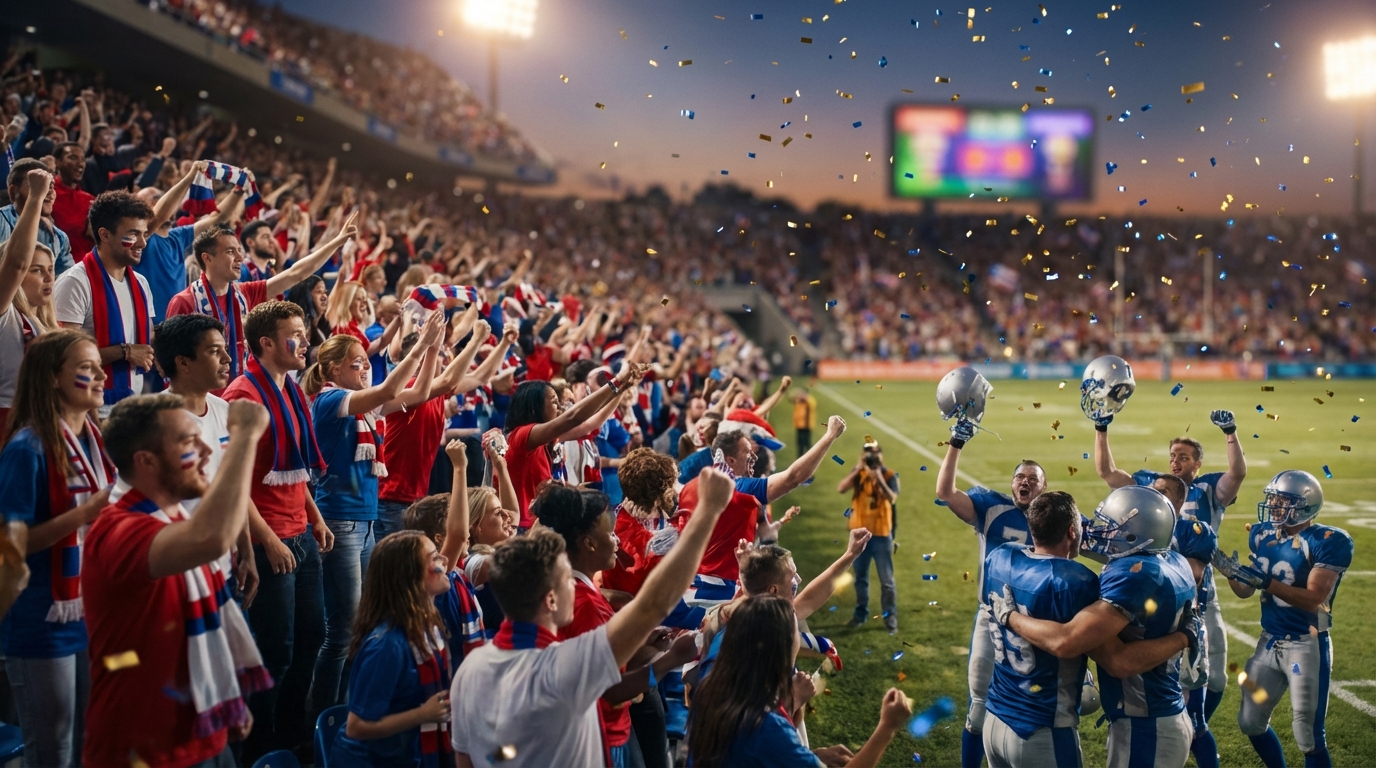 Celebration at Gillette Stadium