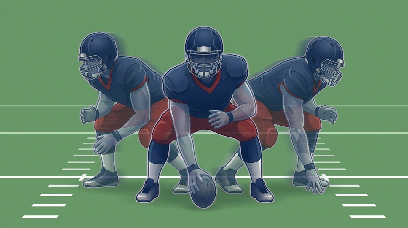 Offensive line versatility illustration