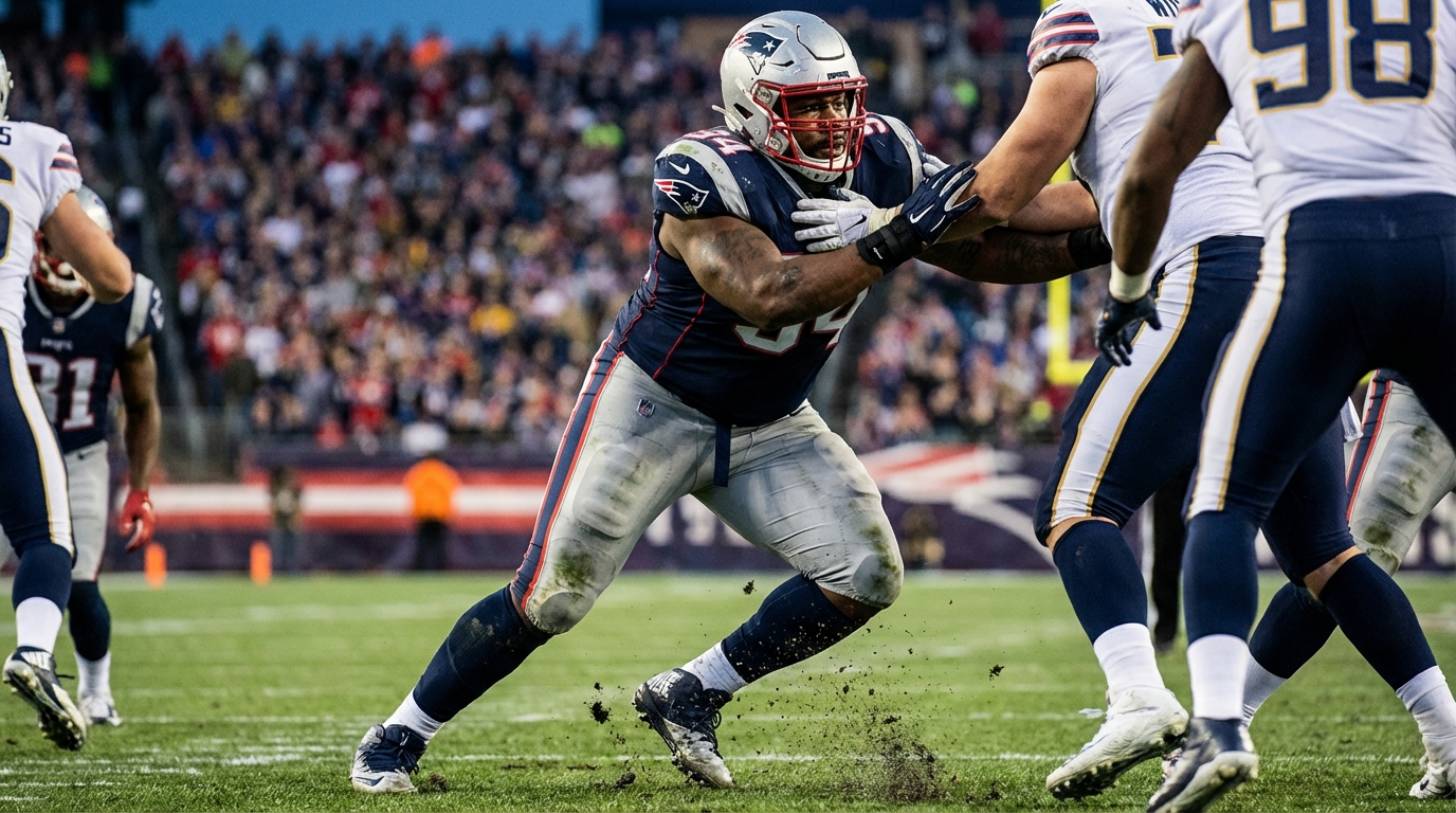 Milton Williams in Patriots uniform