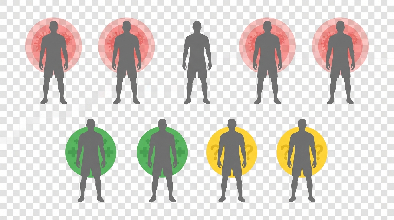 Vector visualization of Patriots players affected by illness and IR returns
