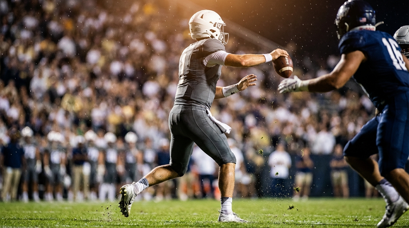 Quarterback in motion