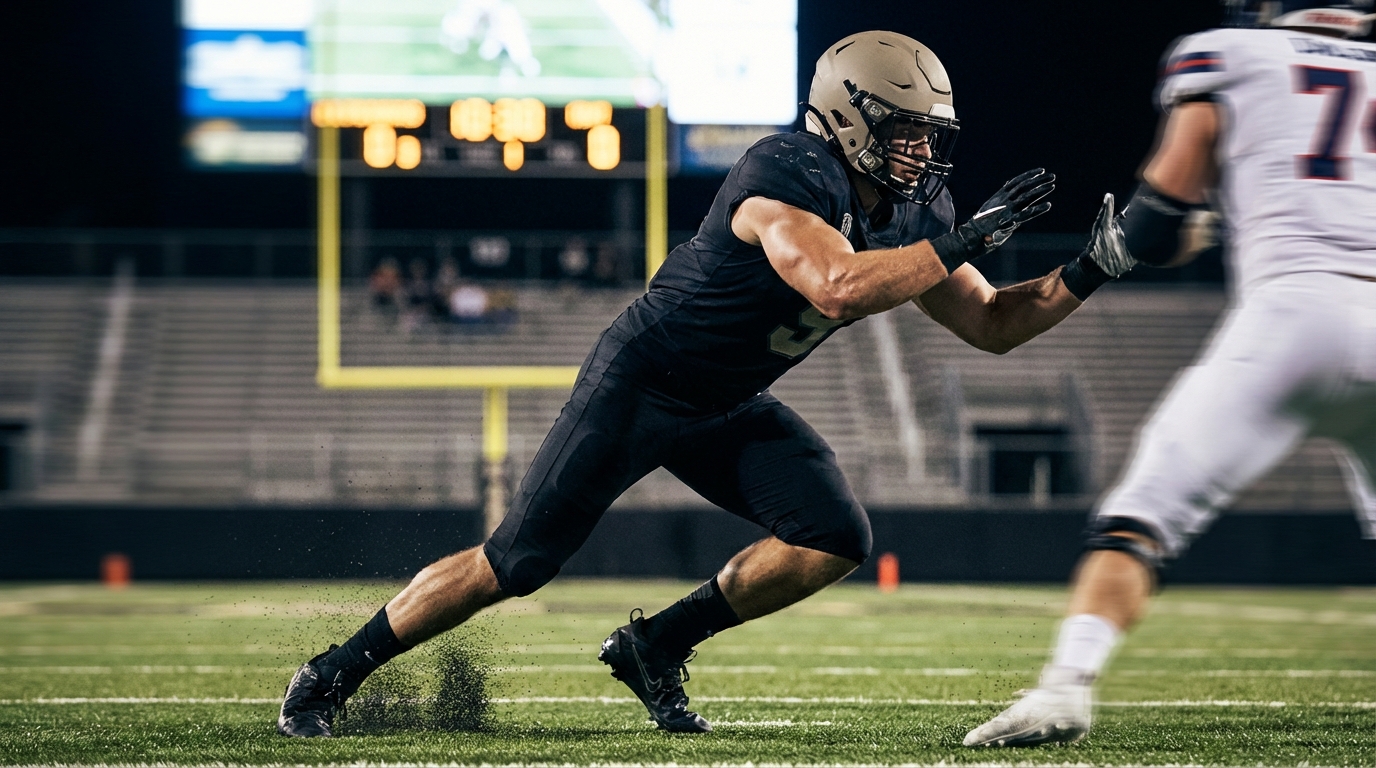 Maxx Crosby pass rush action