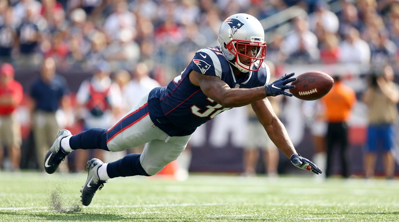 Jaylinn Hawkins making a defensive play on the field