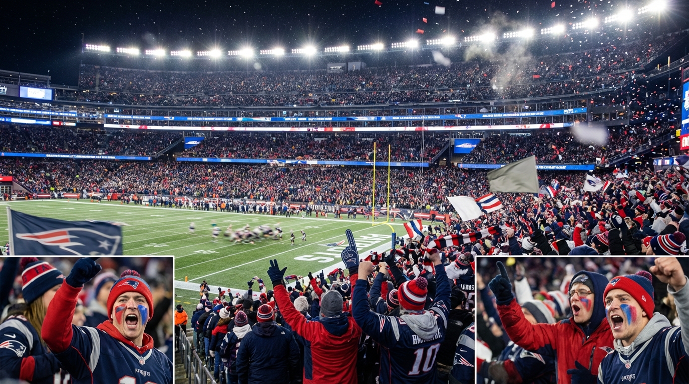Gillette Stadium playoff crowd
