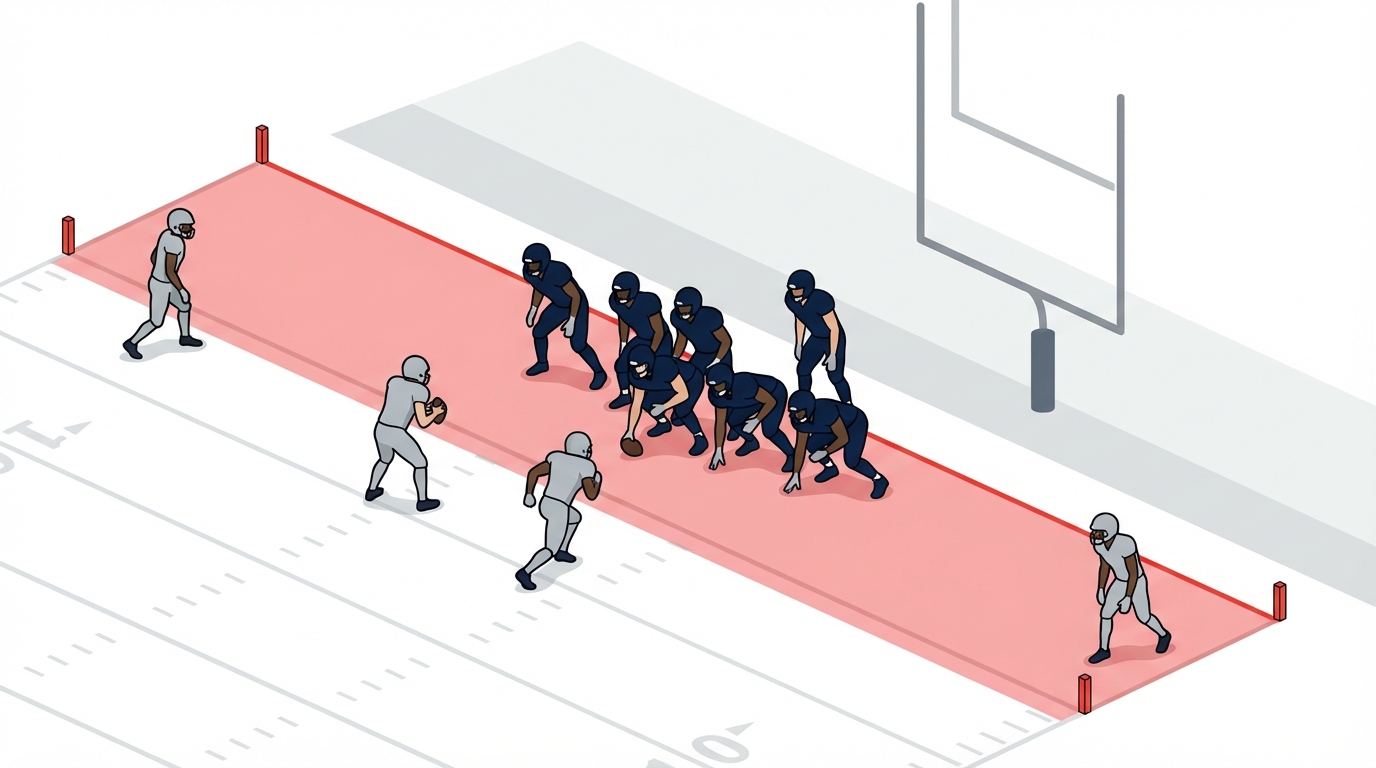 Red zone defense illustration