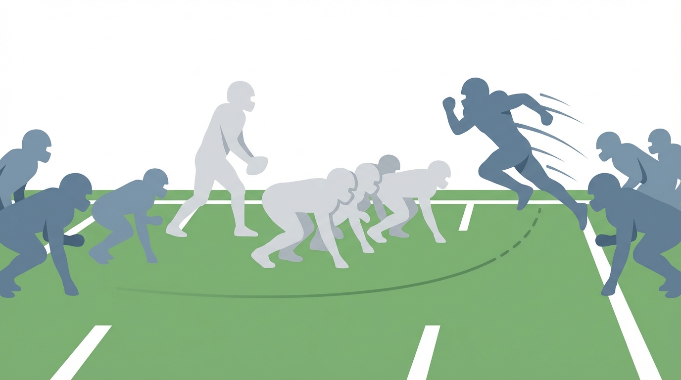 Elijah Ponder rushing the passer illustration