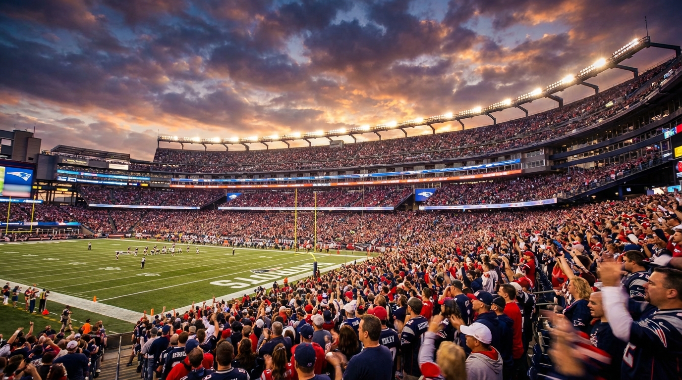 Gillette Stadium packed on game day