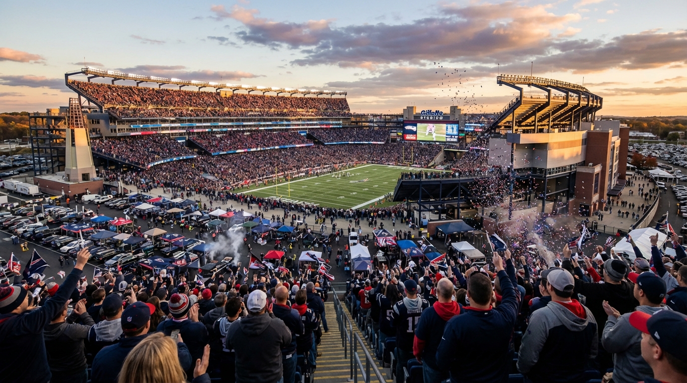 Gillette Stadium game day atmosphere