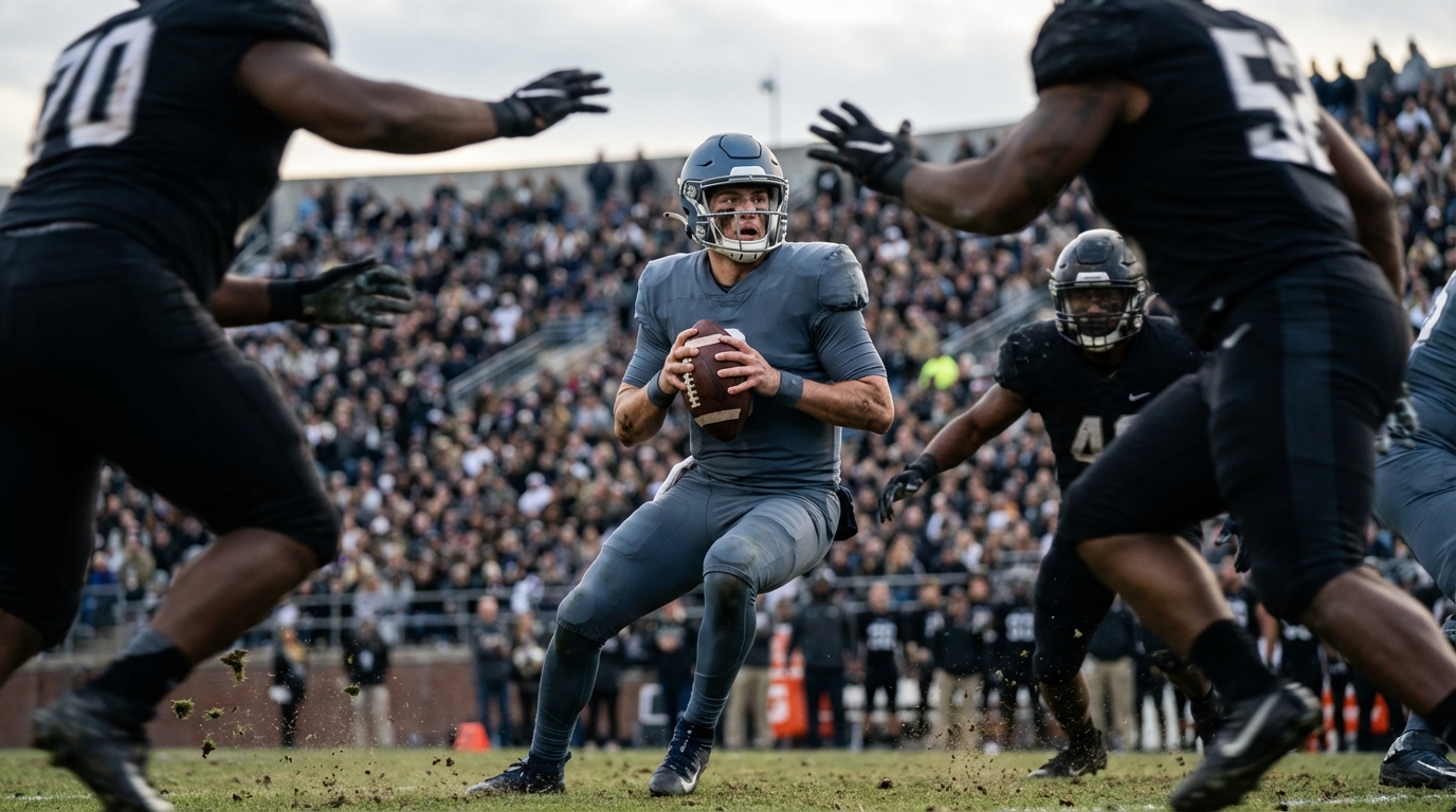 Quarterback under pressure