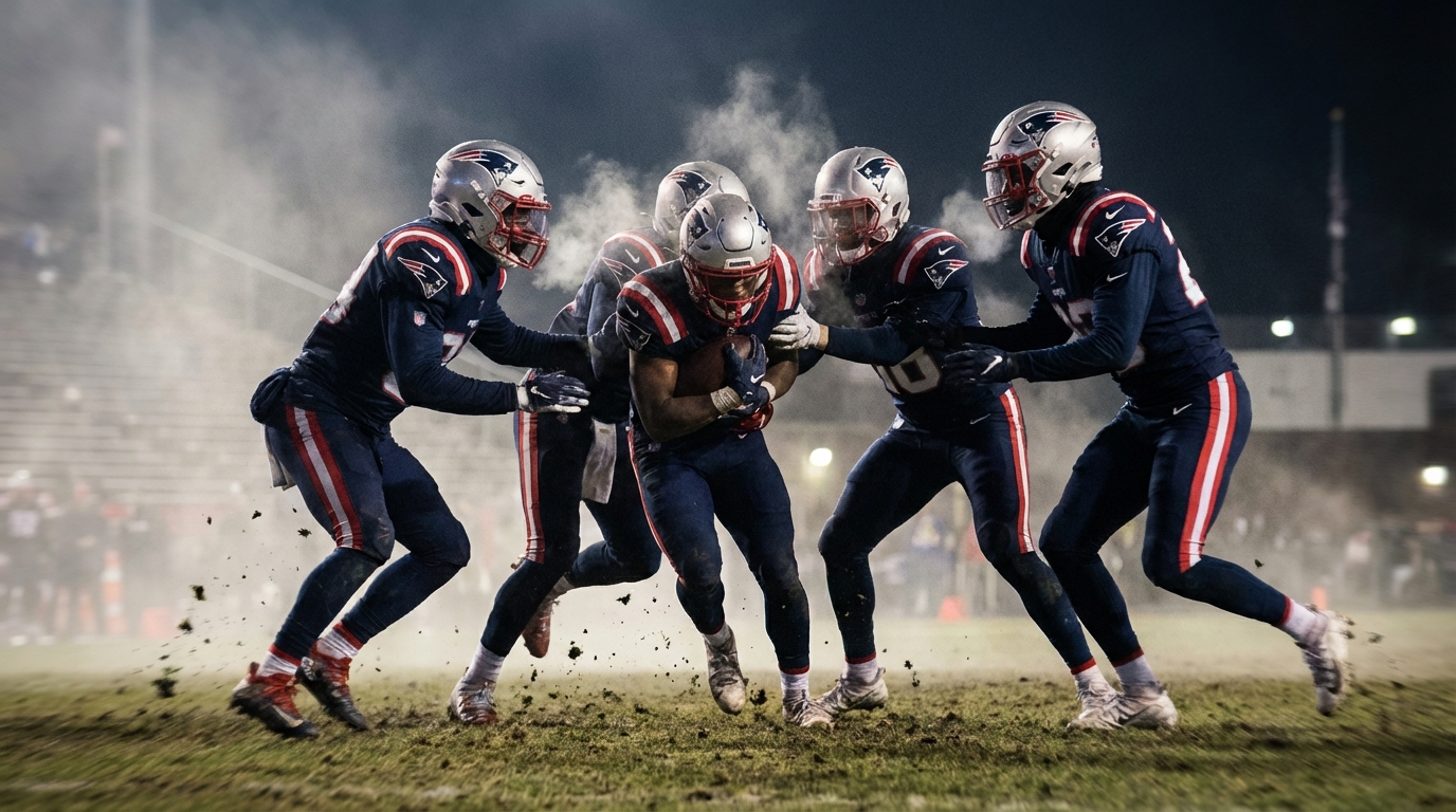 Patriots defense in action