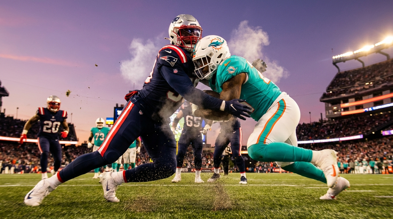Football showdown between two teams