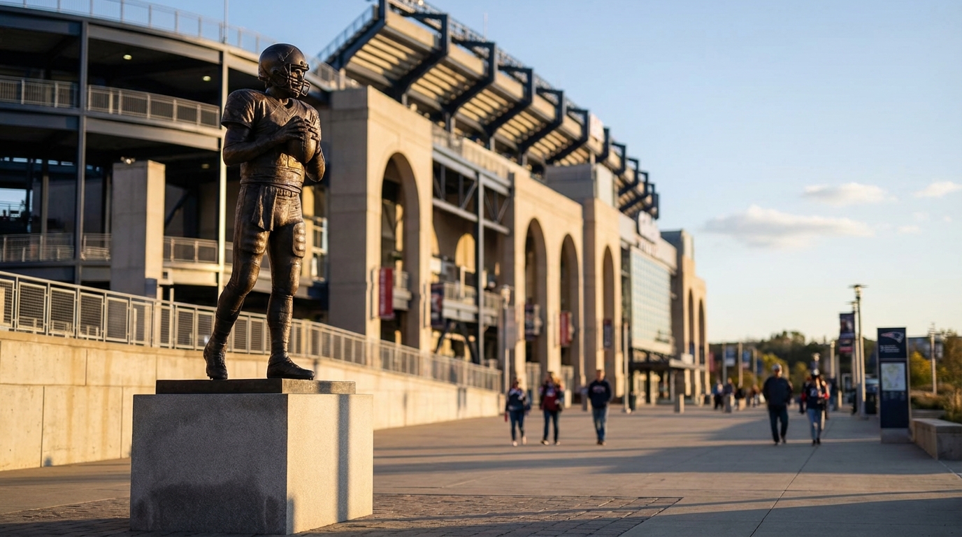 Tom Brady statue at Gillette Stadium