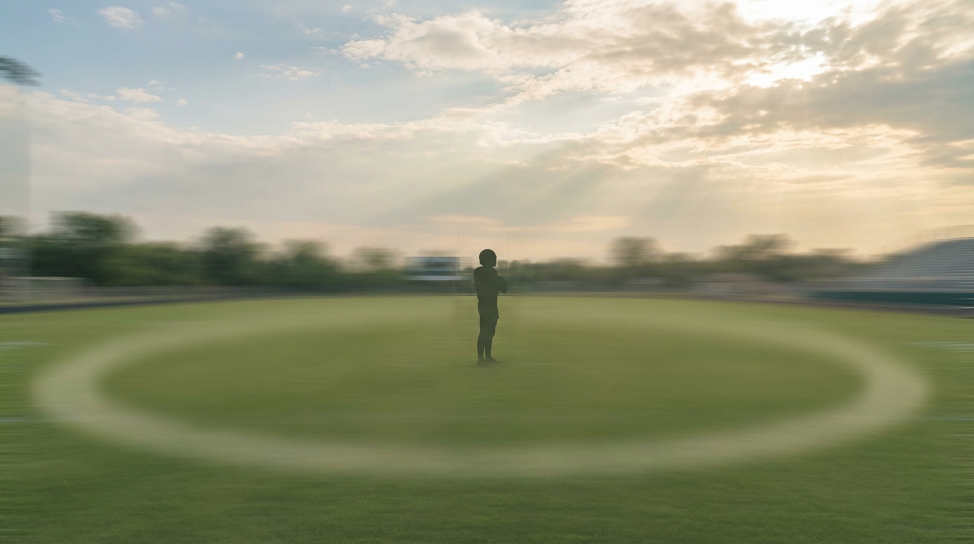 Drake Maye composure on a calm, sunlit football field