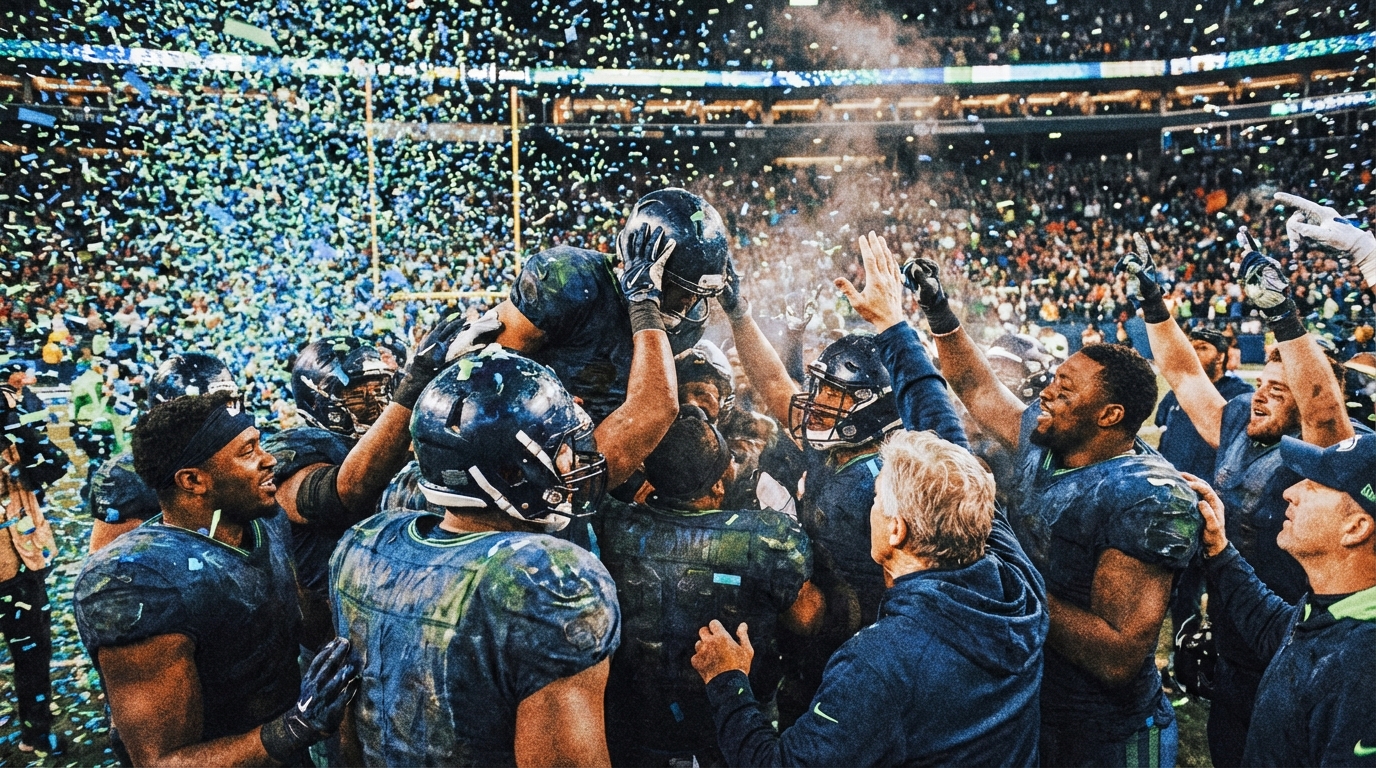 Seahawks victory celebration