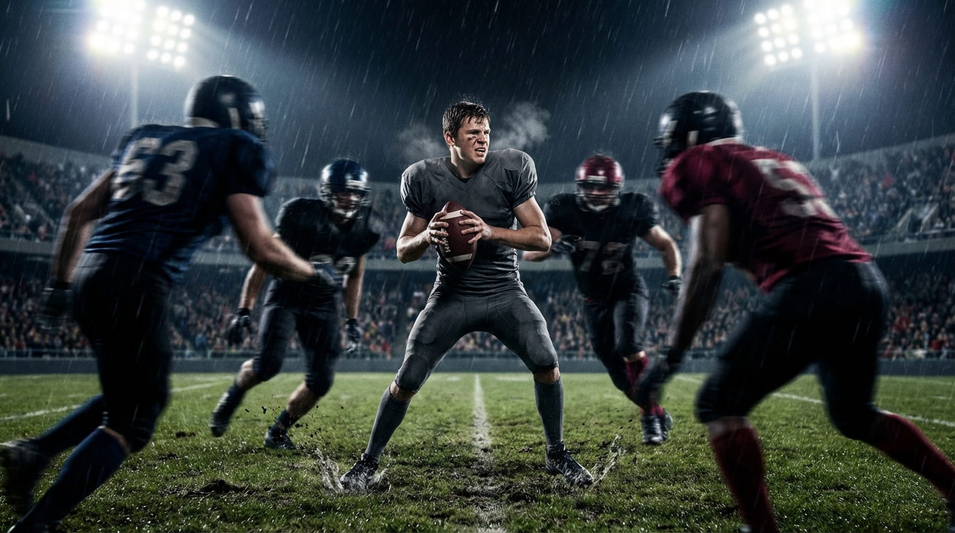 Drake Maye under pressure