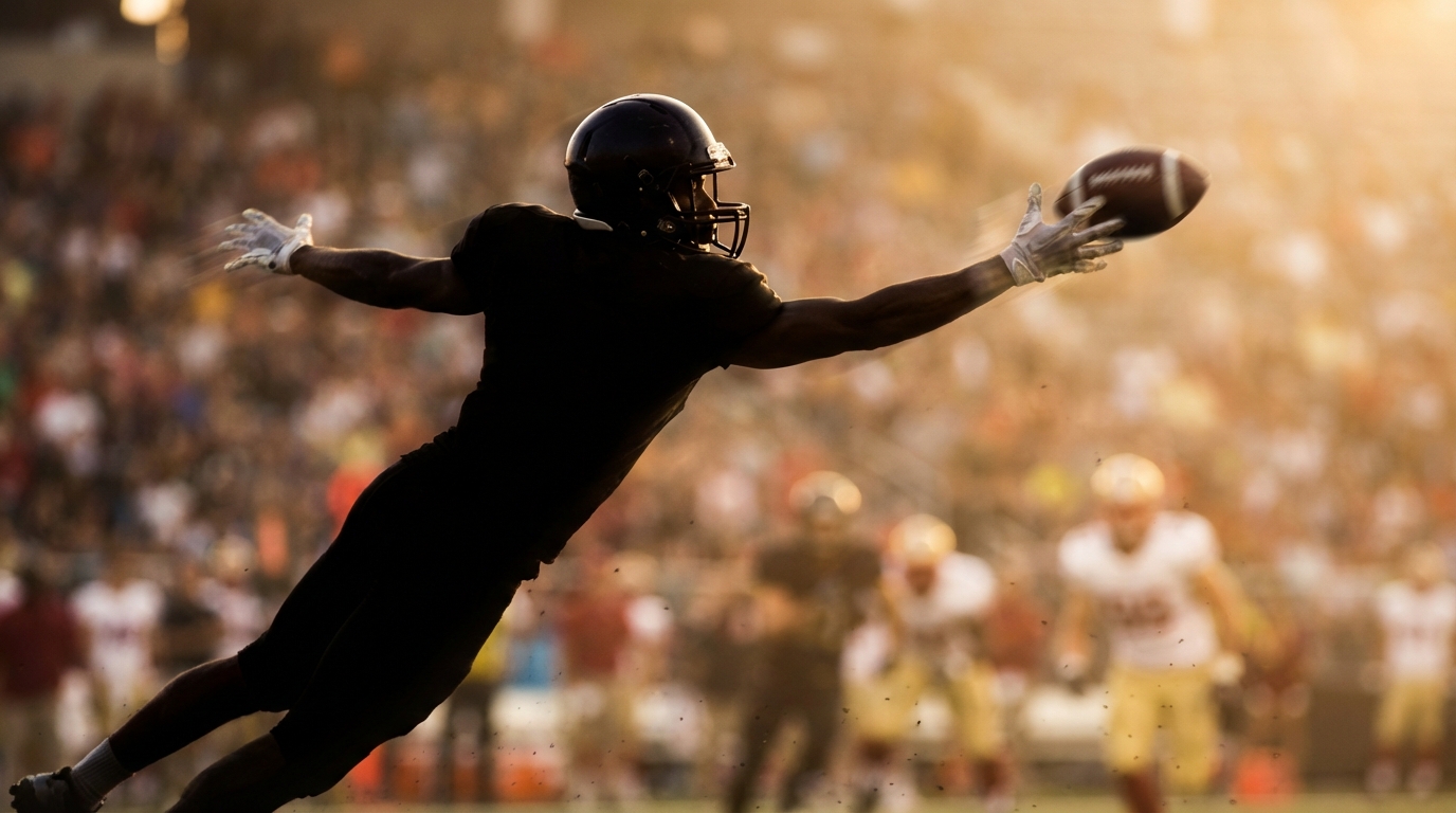 Dynamic NFL offseason trade action shot