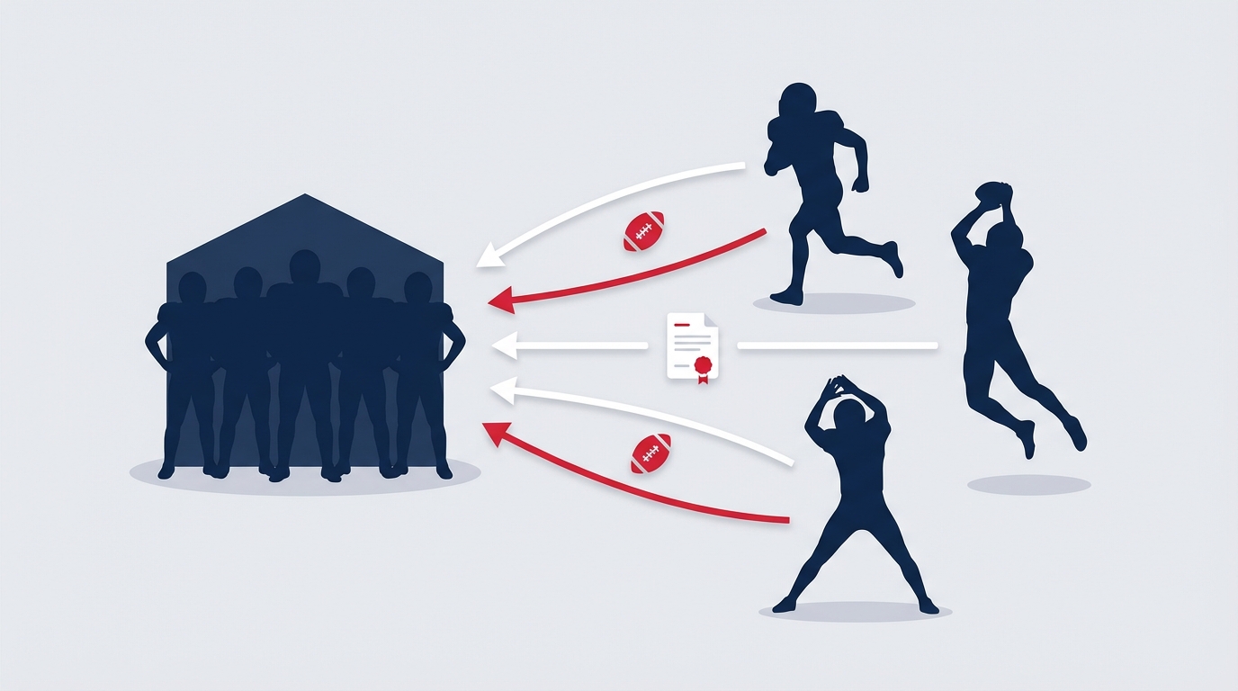 Patriots offseason receiver scenario illustration