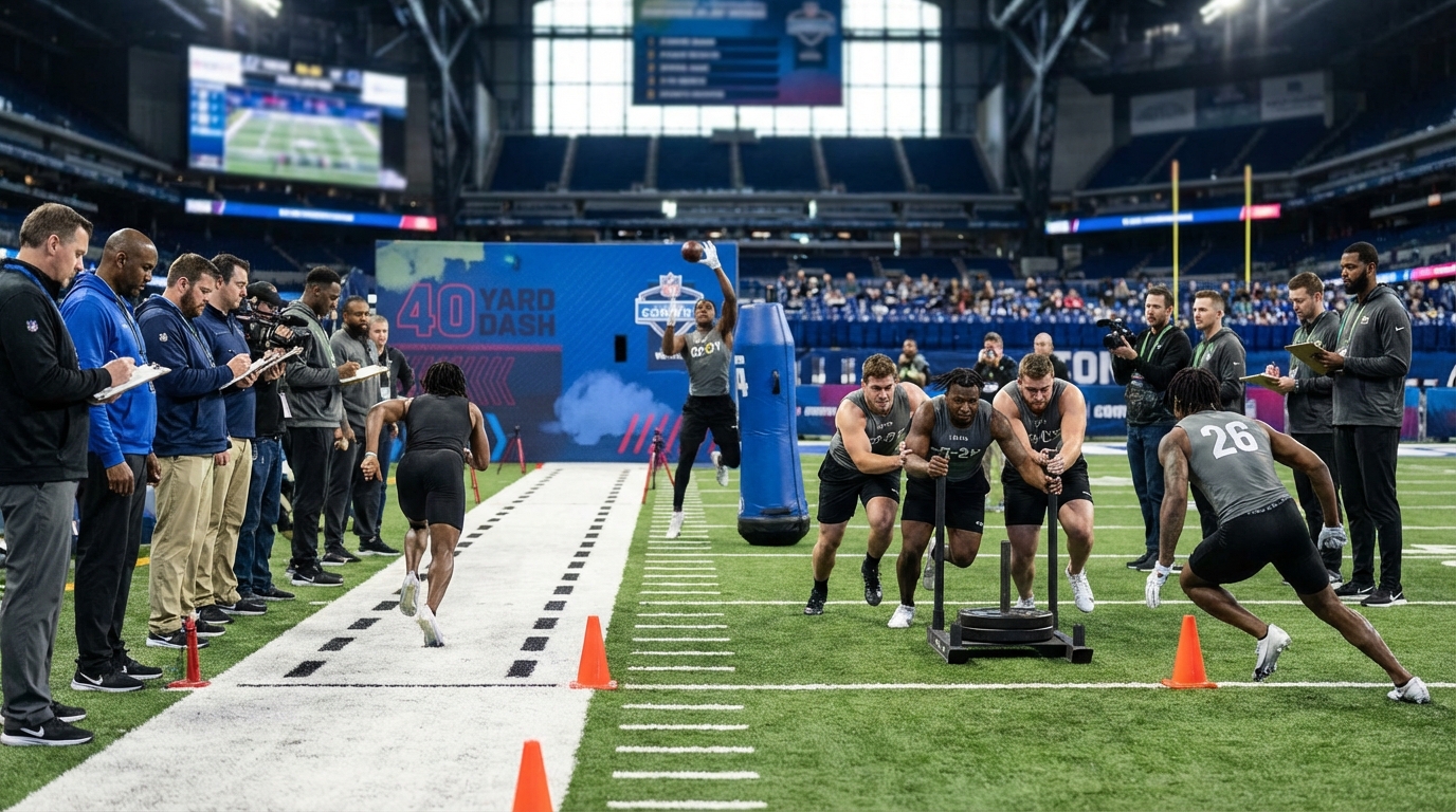 NFL Scouting Combine atmosphere in Indianapolis