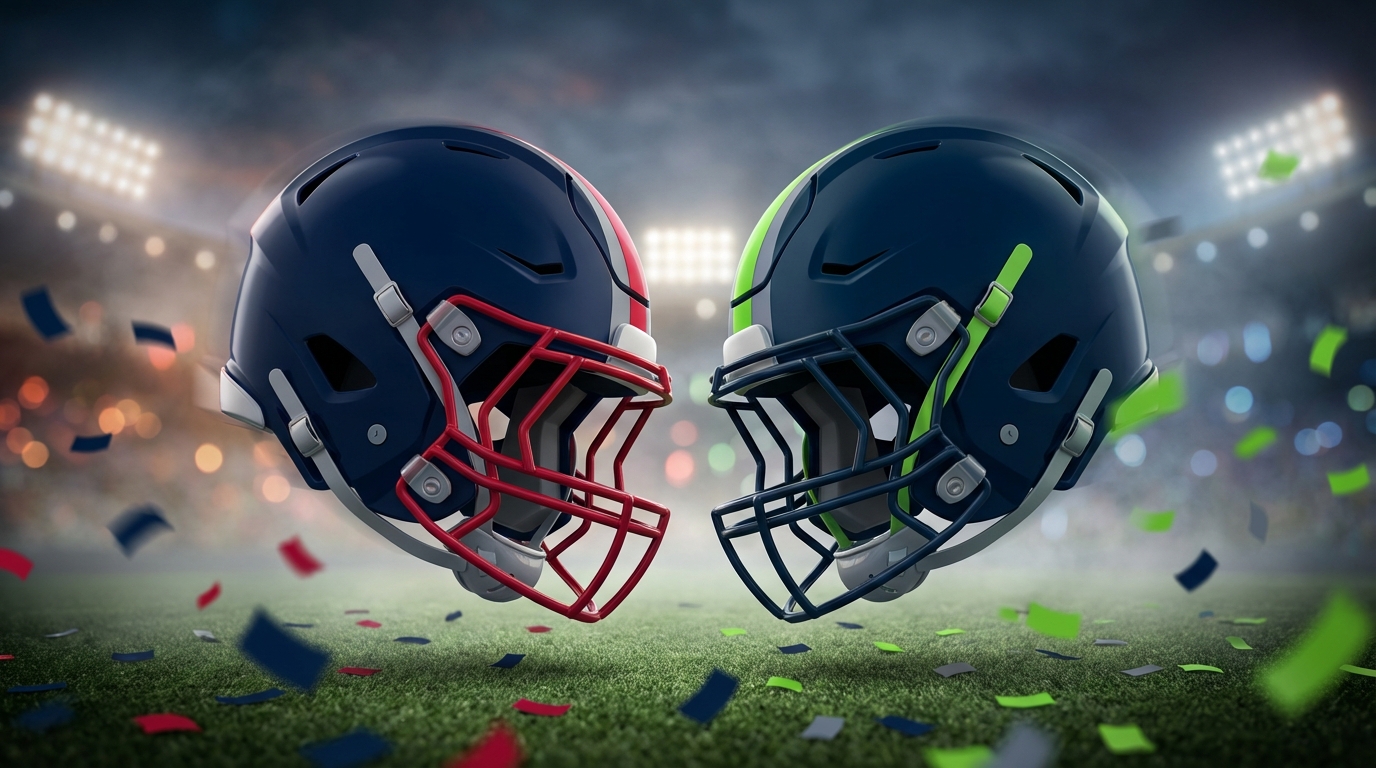 Super Bowl LX rivalry illustration