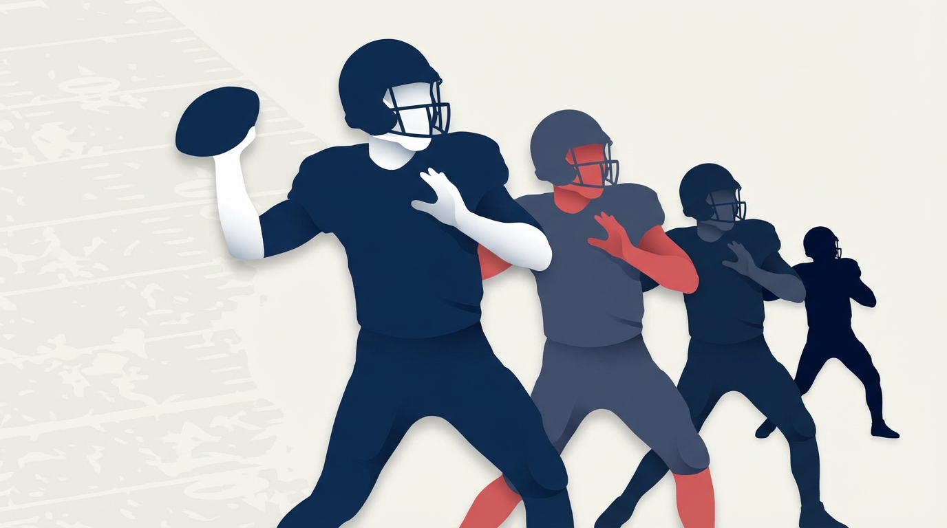 Patriots quarterback depth visualization