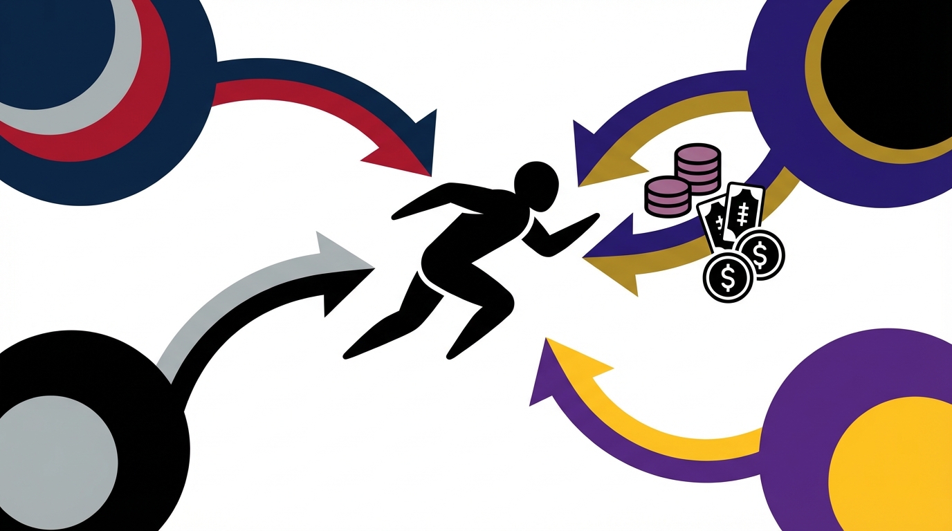 Vector illustration of trade dynamics