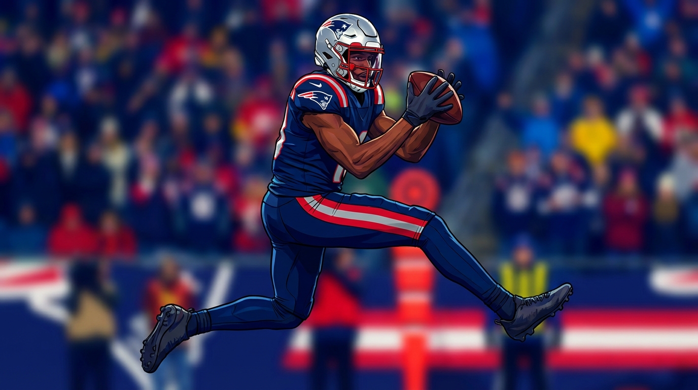 A.J. Brown in Patriots jersey