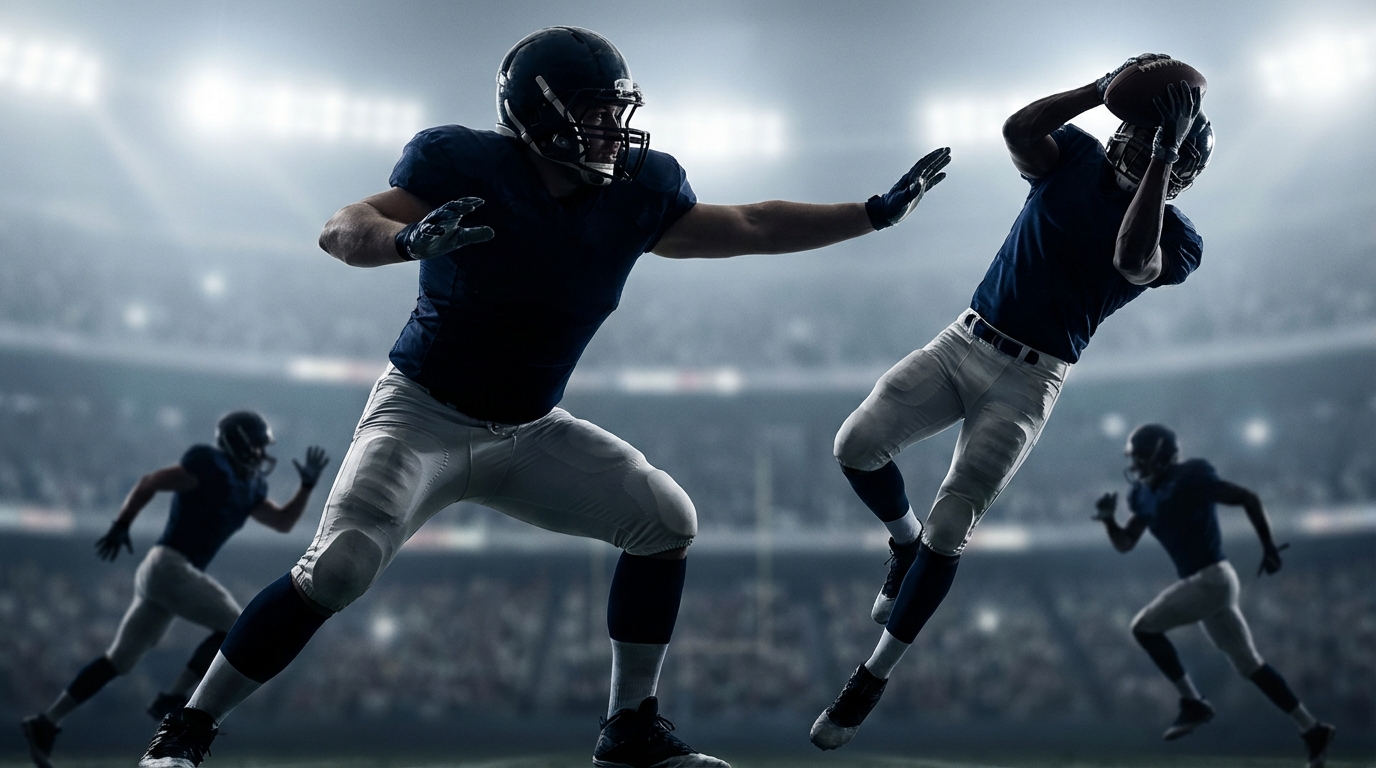 Editorial action collage of key Patriots players