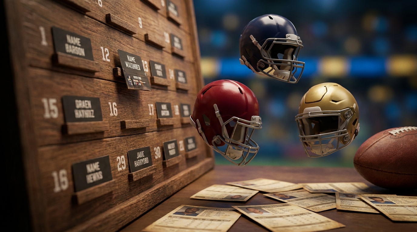 Draft board and helmets