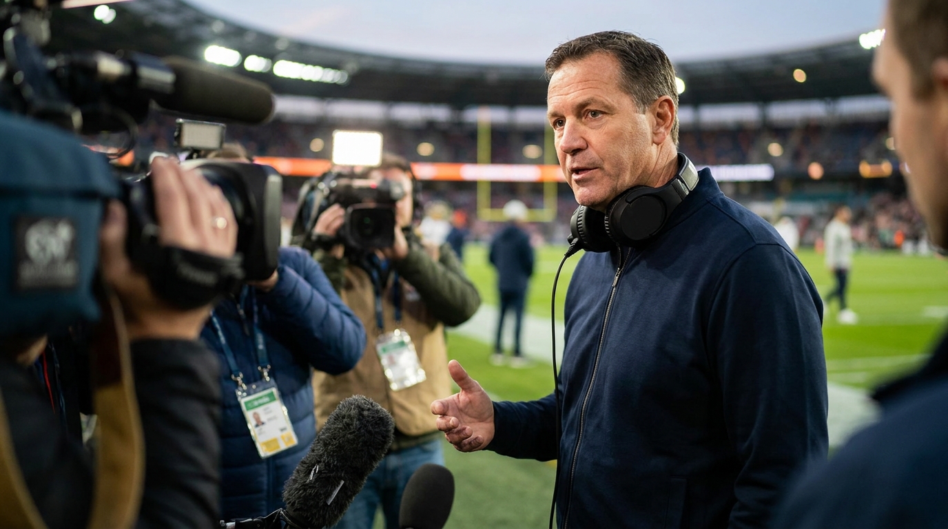 Mike Vrabel style press sideline image