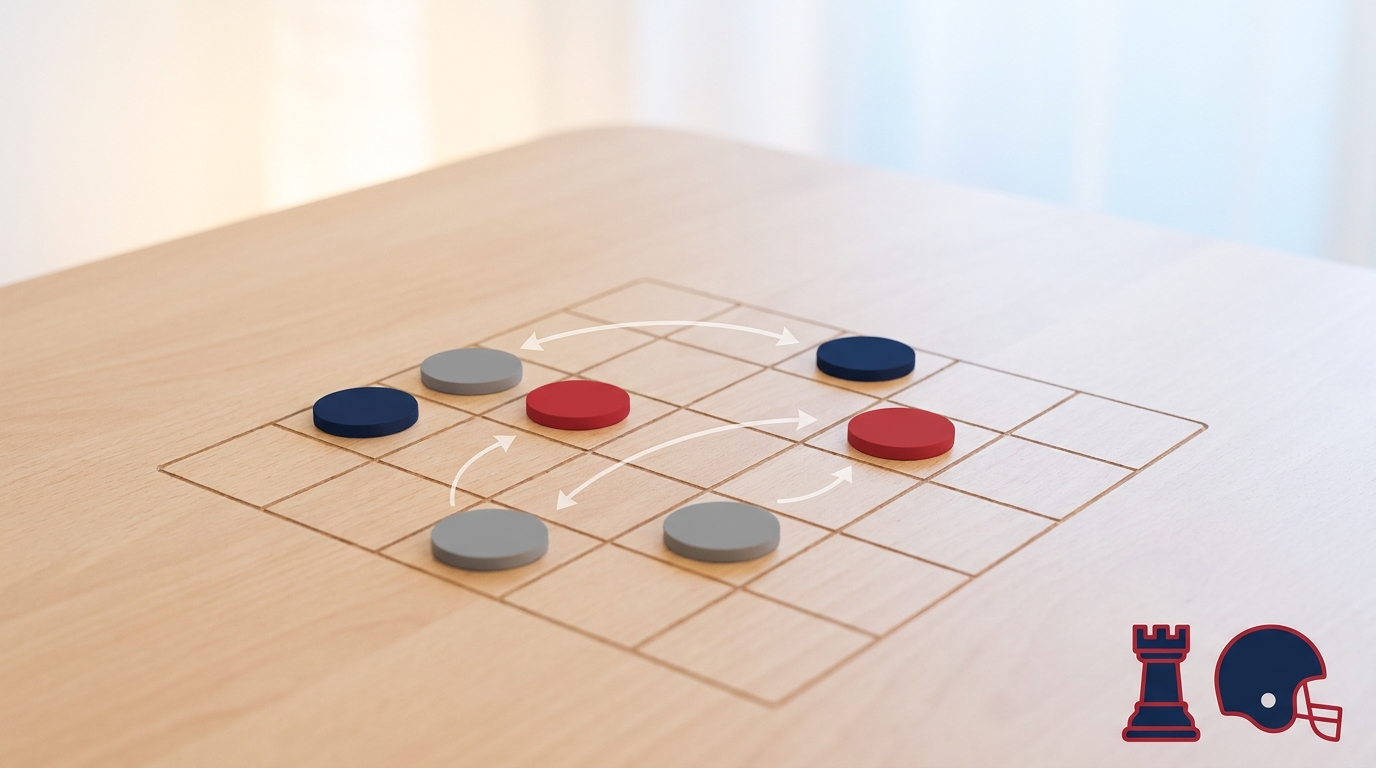 Conceptual NFL draft strategy visualization