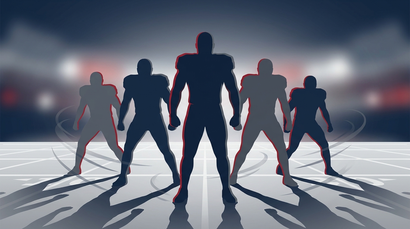 Patriots defensive line illustration