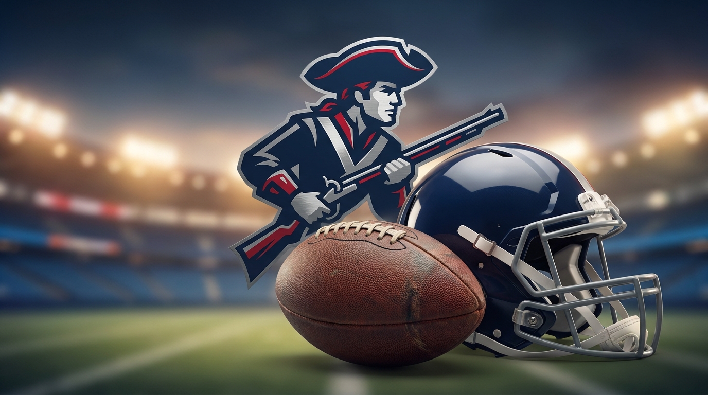 Patriots symbols and football elements