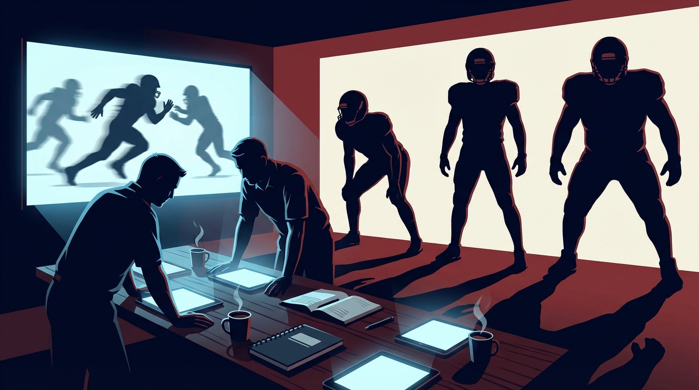 Scouts and silhouetted prospects