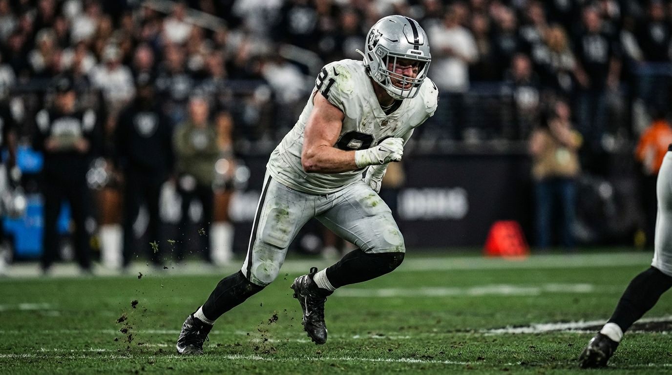 Maxx Crosby in Raiders action