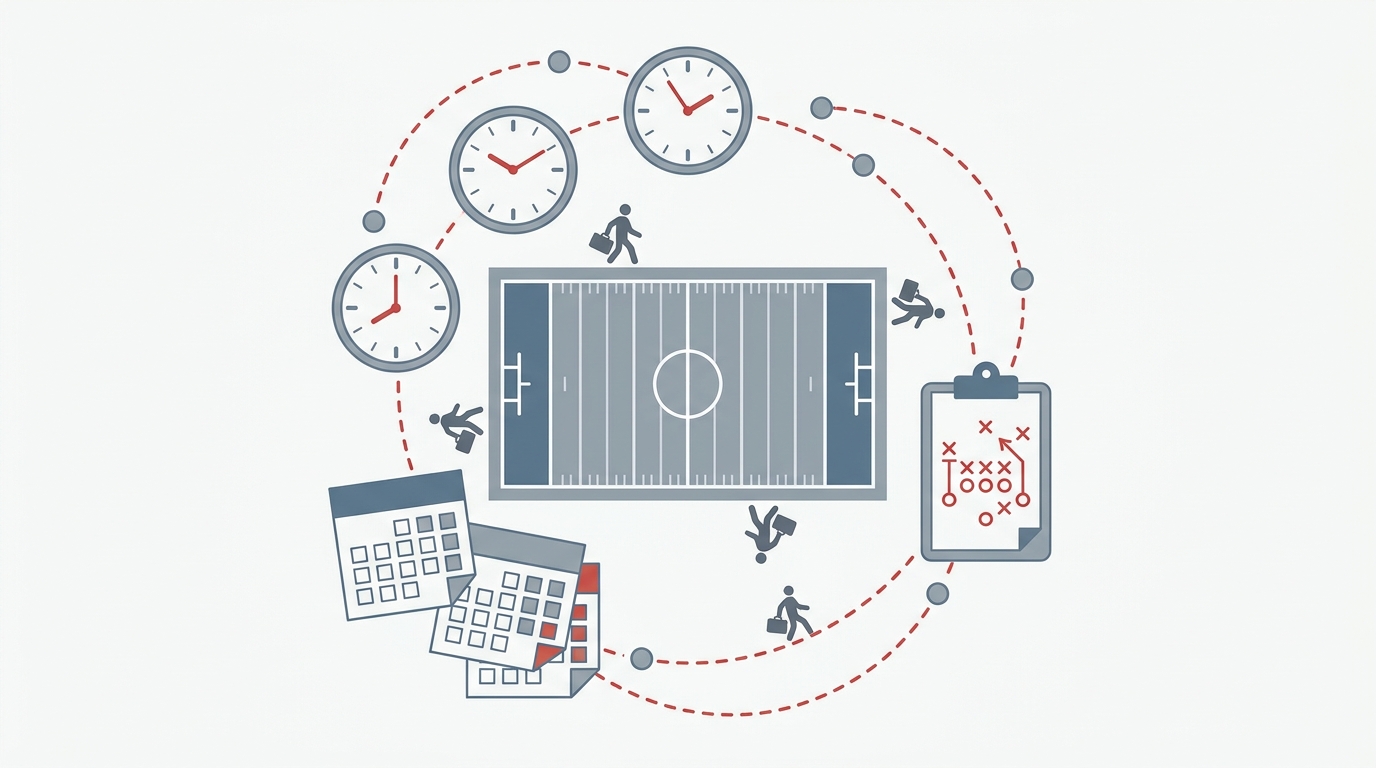 Illustration of logistical challenges in sports scheduling