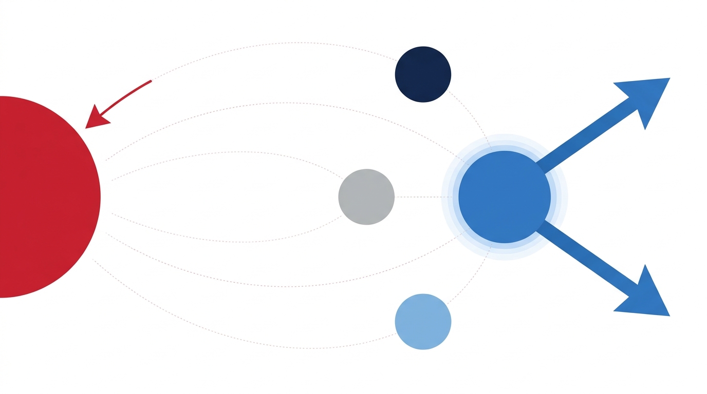 Abstract diagram showing roster ripple effects