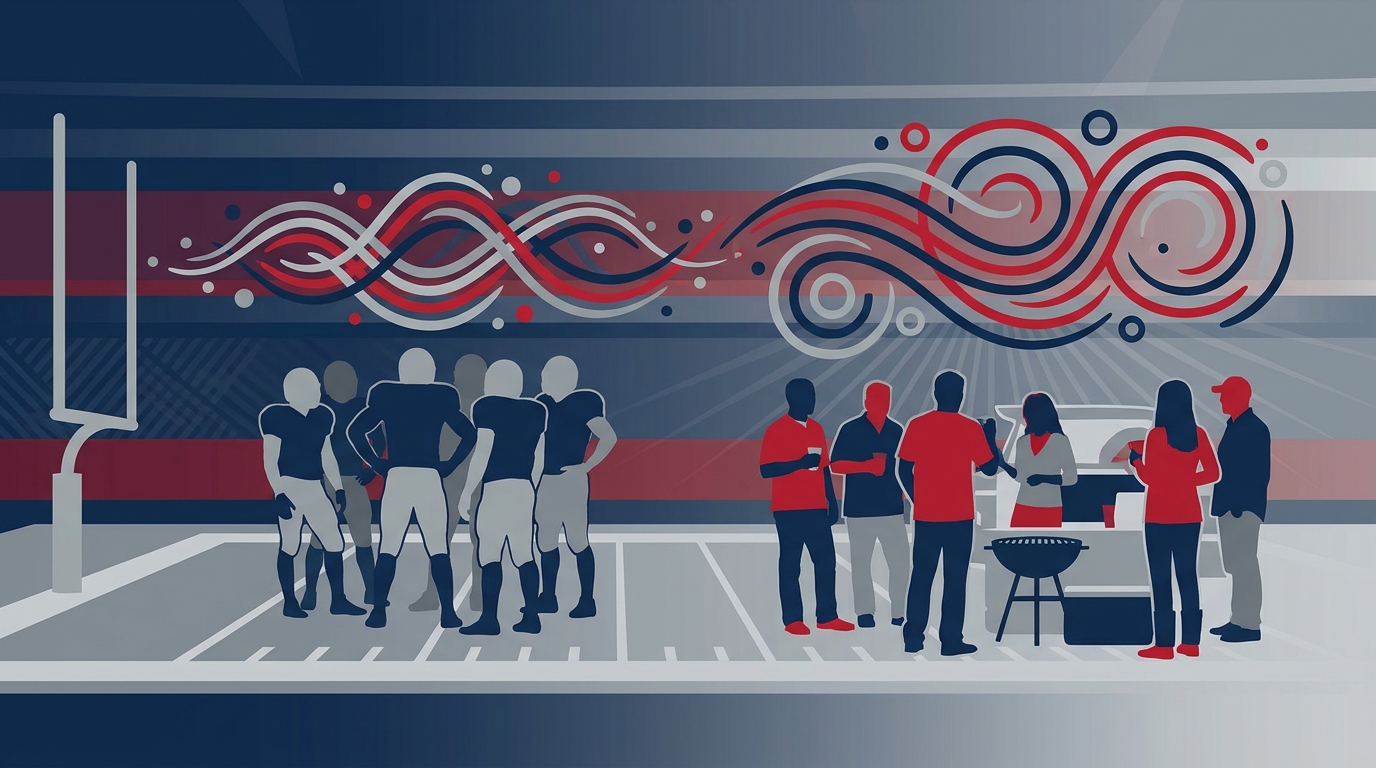 Patriots wide receiver room chatter illustration