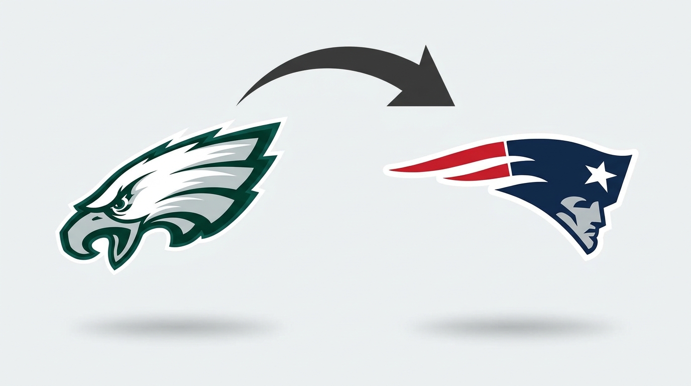 A.J. Brown trade visual: Eagles to Patriots
