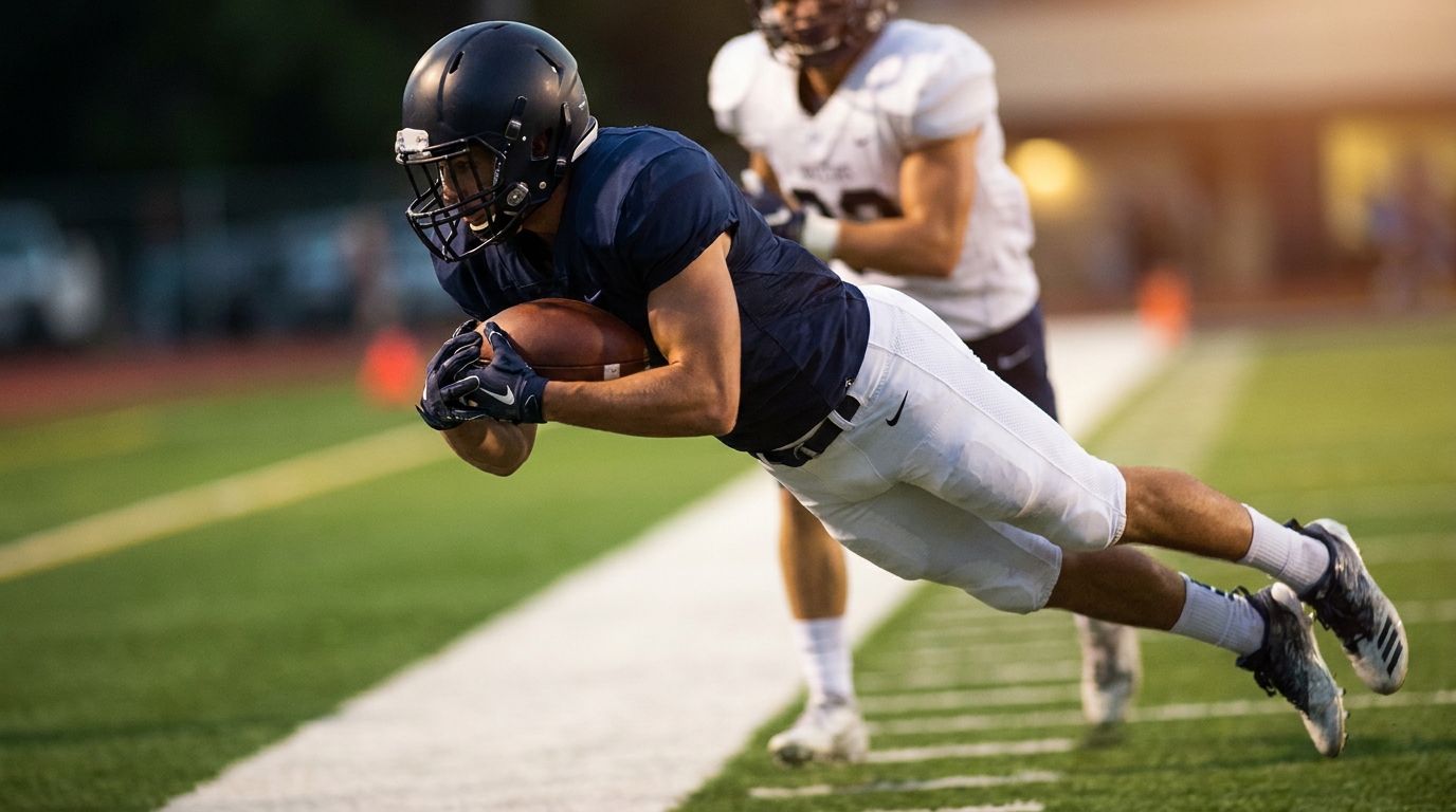 Generic wide receiver making a dynamic catch