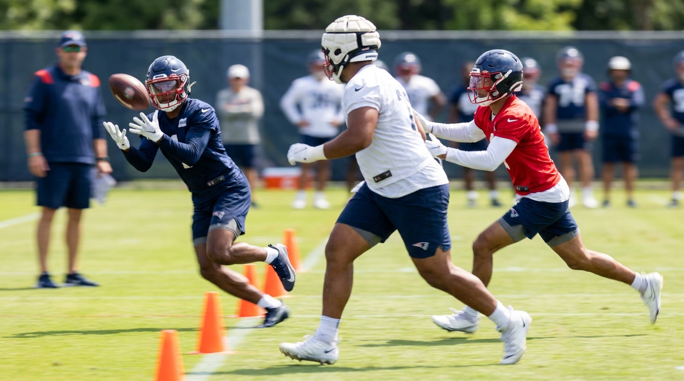 Patriots rookies in action