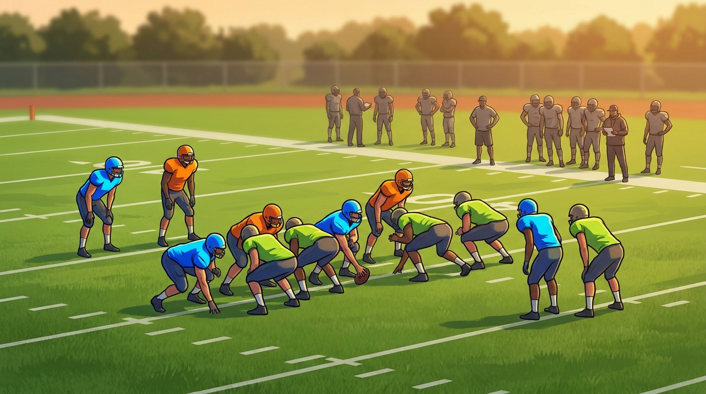Patriots wide receiver room illustration
