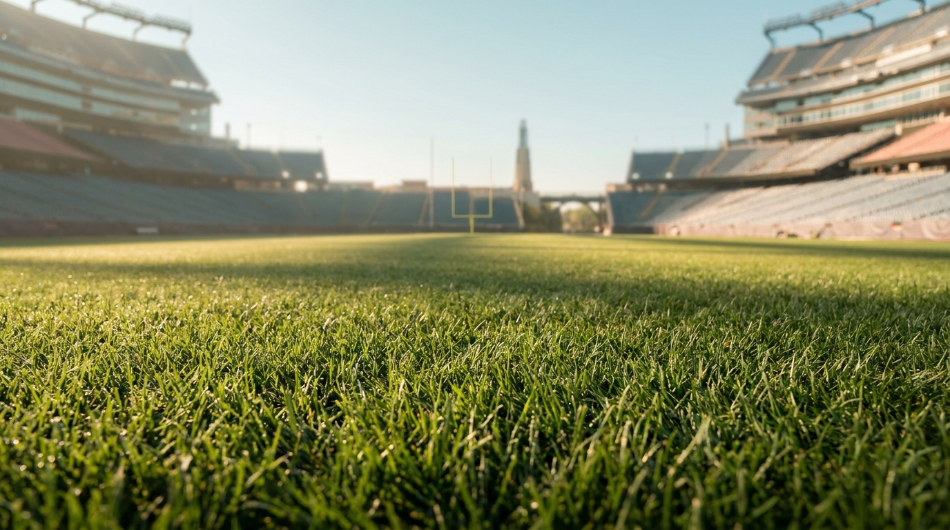 Natural grass field at Gillette Stadium