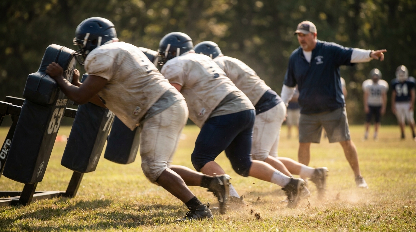 Dynamic offensive line practice