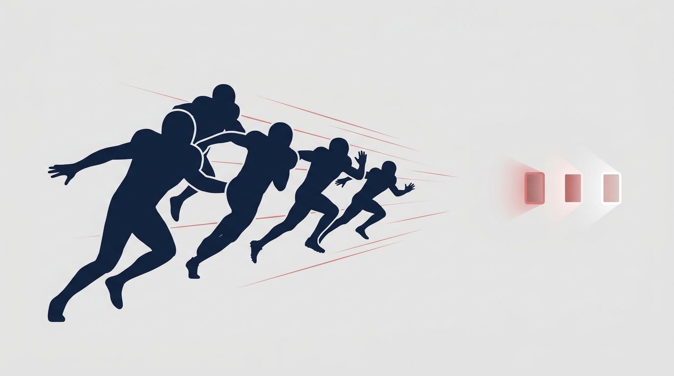 Wide receiver competition illustration